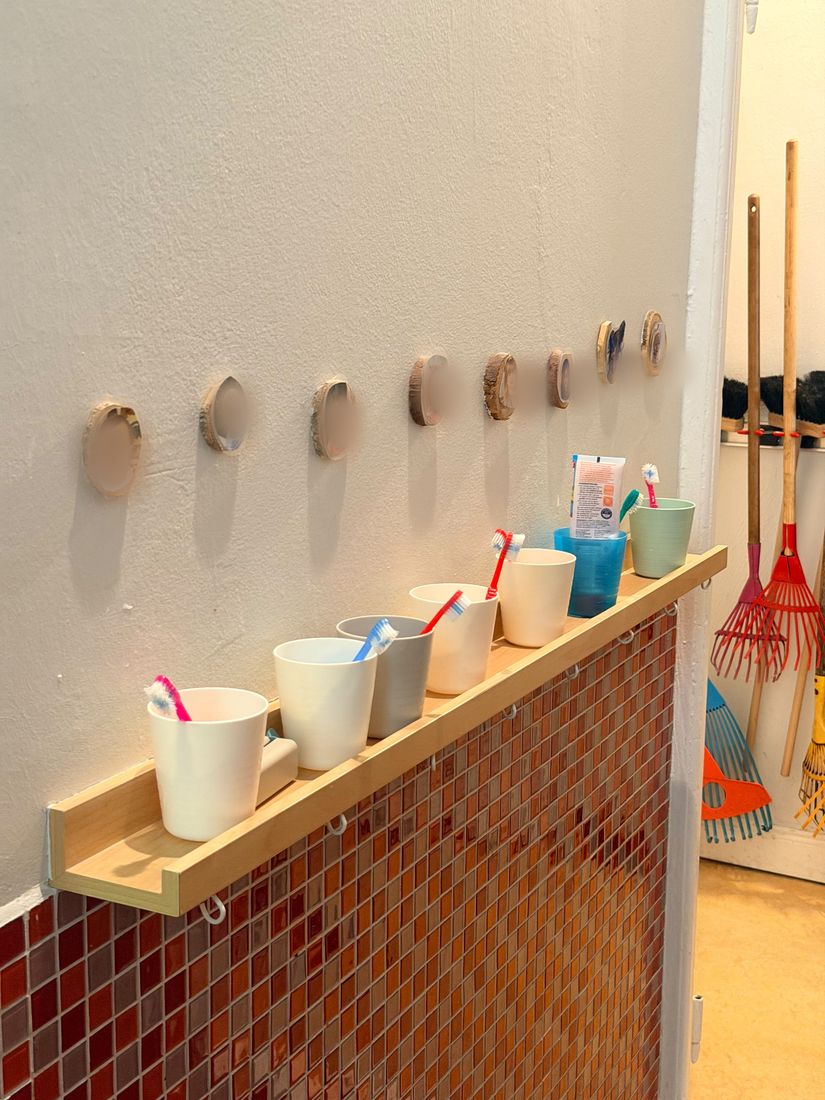 Badezimmer – eigene Zahnputzbecher